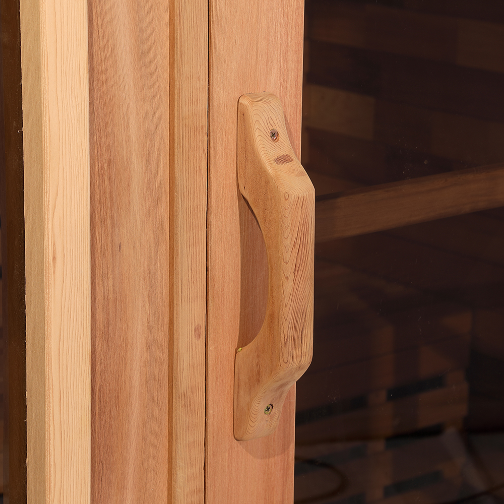 Aussensauna Panorama Zedernholz **Package DEAL**